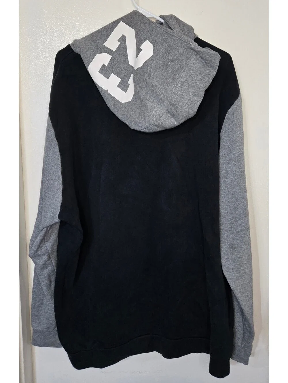 Nike Air Jordan Jumpman Fleece Pullover Hoodie AV2321-010 Black Gray Men's 2XL